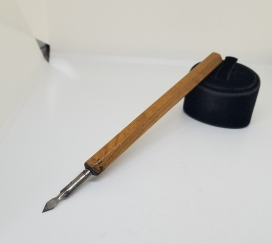 OSMANLI DÖNEMİ EL YAPIMI AHŞAP TUTMAÇLI DİVİT