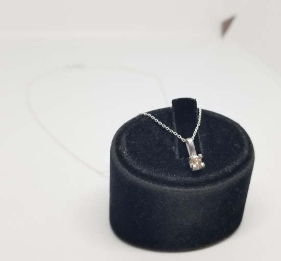 PIRLANTA TAŞLI ÖZEL YAPIM KOLYE