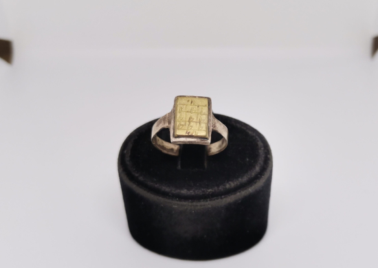 ÜZERİ EBCED HESAPLI ÖZEL YAPIM ANTİKA GÜMÜŞ TILSIM YÜZÜK