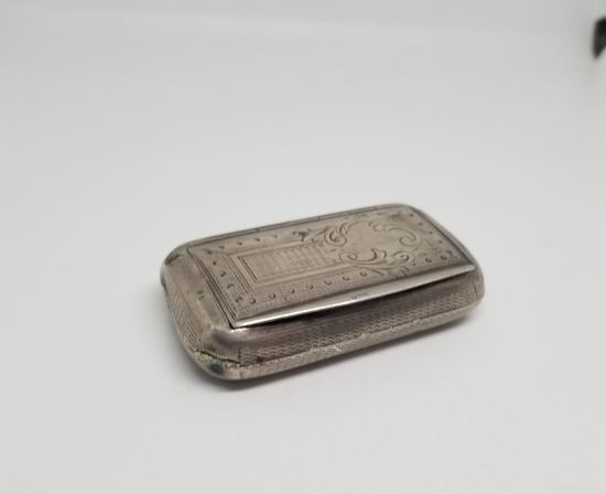 OSMANLI DÖNEMİ KALEM İŞÇİLİKLİ GÜMÜŞ TÜTÜN TABAKASI