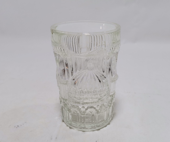 SÜLEYMANİYE CAMİ GÖRSELLİ KABARTMA İŞÇİLİKLİ OSMANLI DÖNEMİ ŞERBET BARDAĞI