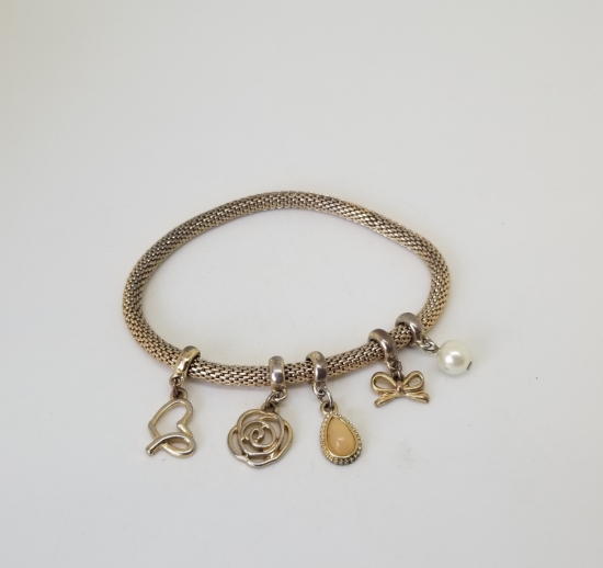 PANDORA FORMLU BİJUTERİ GÜMÜŞ KAPLAMA BİLEKLİK