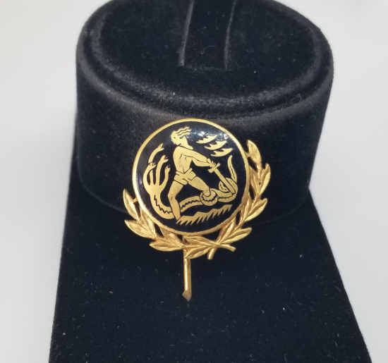 2. DÜNYA SAVAŞI DÖNEMİ MİNE İŞÇİLİKLİ VE ALTIN KAPLAMA NAZİ ROZET