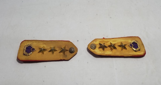 SIRMA İŞÇİLİKLİ ANTİKA ÇİFT SUBAY APOLETİ