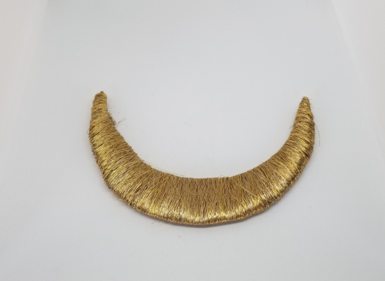 GÜMÜŞ SIRMA İŞÇİLİKLİ OSMANLI DÖNEMİ HİLAL MOTİFİ