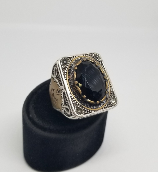 BÜYÜK BOY ÖZEL YAPIM GÜMÜŞ YÜZÜK