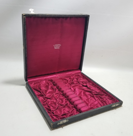 ANTİKA GÜMÜŞ ÇATAL BIÇAK SETİ KUTUSU