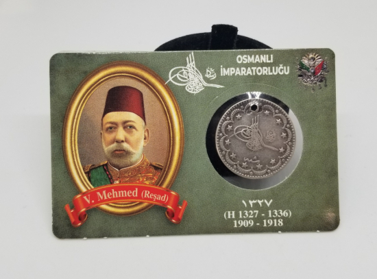 SULTAN MEHMET REŞAT HAN DÖNEMİ GÜMÜŞ 5 KURUŞ MECİDİYE