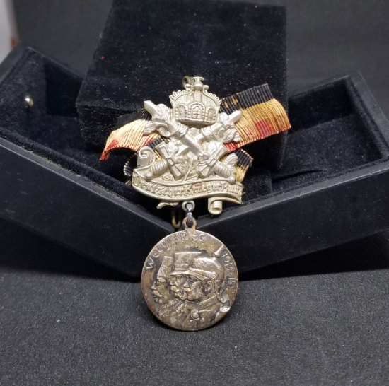 1. DÜNYA SAVAŞI DÖNEMİ ORİJİNAL ASKISIYLA NADİR TİPTE ÜÇLÜ İTTİFAK MADALYA