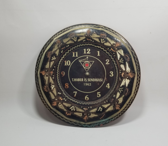 EL YAPIMI ERZİNCAN İŞİ BAKIR DUVAR SAATİ