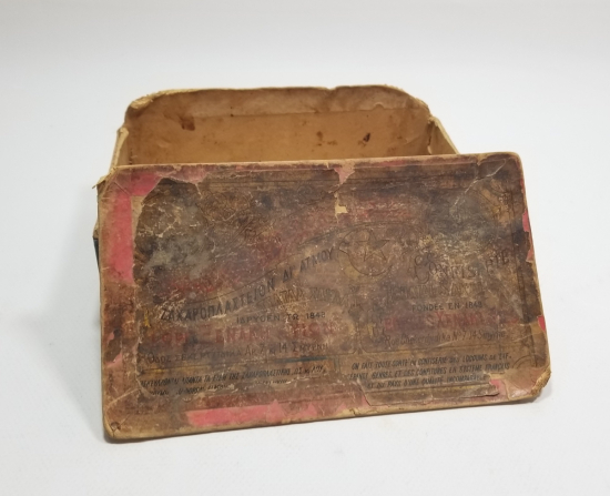 OSMANLICA - RUMCA VE FRANSIZCA YAZILI OSMANLI DÖNEMİ ÇOK NADİR İZMİR KAPAKLI KARTON KUTU