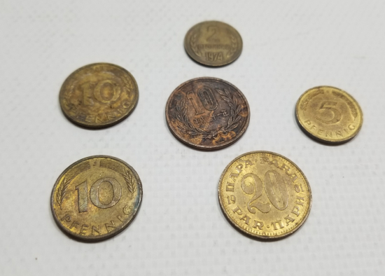 ANTİKA METAL YABANCI PARA LOTU