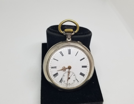 İNGİLİZLERİN OSMANLI PAZARI İÇİN YAPTIĞI GÜMÜŞ KASA KURMALI CEP SAATİ