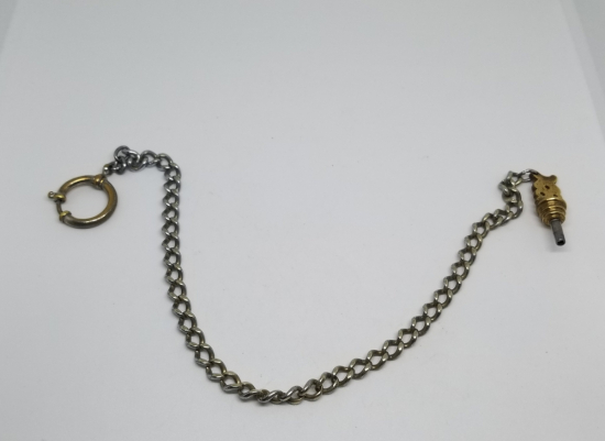 NADİR TİPTE OSMANLI DÖNEMİ ORİJİNAL KÖSTEĞİ İLE CEP SAATİ ANAHTARI