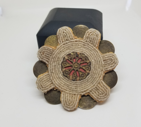 OSMANLI DÖNENİ OPAL BONCUKLU VE AY YILDIZ PENEZLİ NADİR GELİN TEPELİĞİ