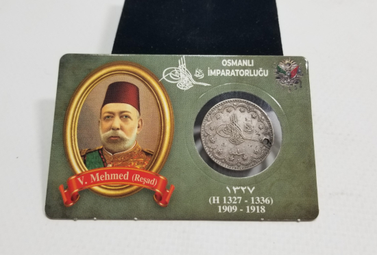 SULTAN MEHMET REŞAT HAN DÖNEMİ GÜMÜŞ 5 KURUŞ MECİDİYE