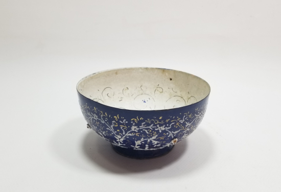 EL BOYAMA ANTİKA EMAYE KASE