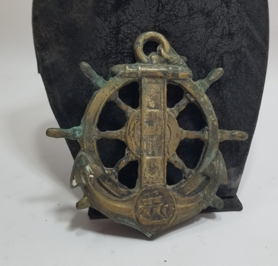 KABARTMA İŞÇİLİKLİ DEKORATİF GEMİ DÜMENİ FORMLU OBJE