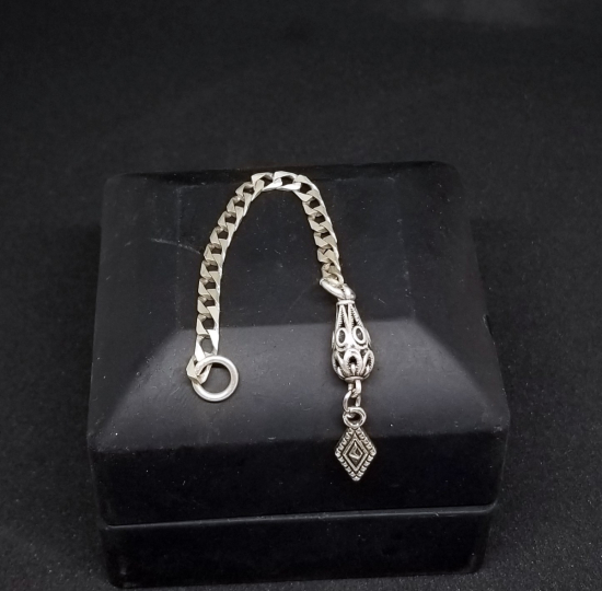 ÖZEL YAPIM GÜMÜŞ TESPİH PÜSKÜLÜ