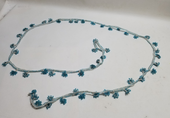 BONCUK İŞLİ EL YAPIMI ANTİKA YAZMA KENARI