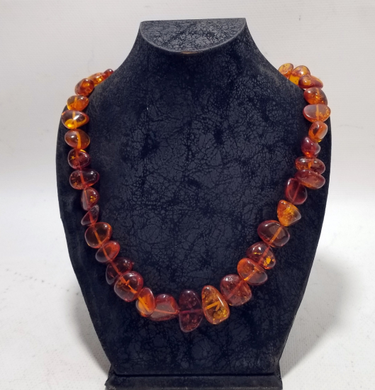 ÖZEL YAPIM DAMLA KEHRİBAR GERDANLIK