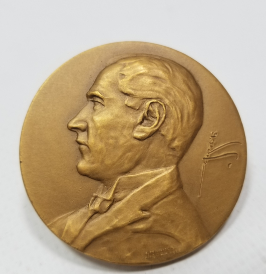 OSMANLICA GAZİ MUSTAFA KEMAL İMZALI BÜYÜK BOY ATATÜRK MADALYON