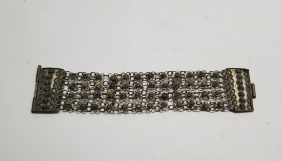 GÜHERZE İŞÇİLİKLİ EL YAPIMI OSMANLI DÖNEMİ BİLEZİK