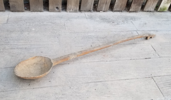 OSMANLI DÖNEMİ TEKKE İŞİ BÜYÜK BOY AHŞAP KAŞIK