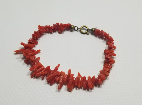 ÖZEL YAPIM ANTİKA MERCAN BİLEKLİK