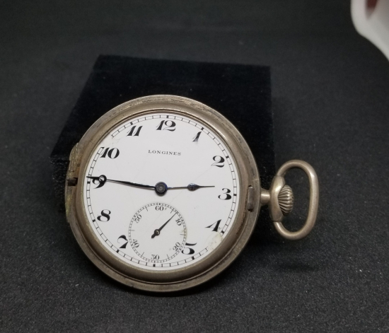 GÜMÜŞ KASA ANTİKA LONGINES CEP SAATİ
