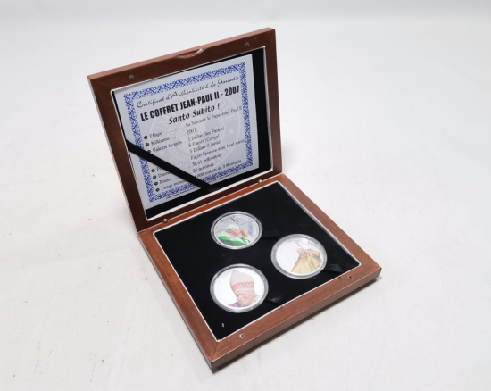 PAPA 2. JEAN PAUL KONULU 2007 TARİHLİ ÇİL HATIRA PARA SETİ