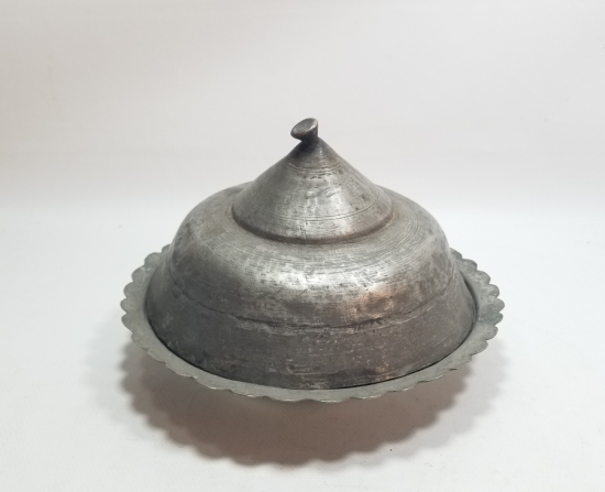 OSMANLI DÖNEMİ TEKKE İŞİ KAPAKLI BAKIR LENGER