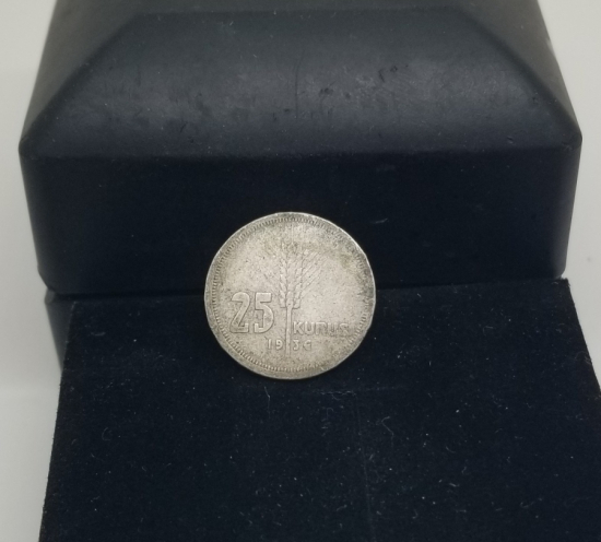 1936 YILI GÜMÜŞ 25 KURUŞ