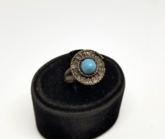 TURKUAZ TAŞLI ANTİKA BİJUTERİ YÜZÜK