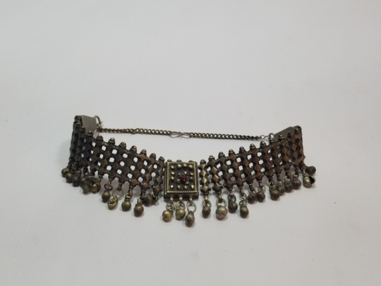 OSMANLI DÖNEMİ KABARTMA İŞÇİLİKLİ GERDANLIK - GIDIKLIK