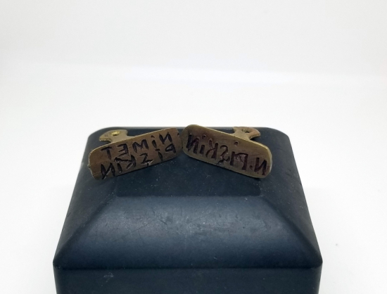 CUMHURİYET BAŞLARI EL KAZIMA İKİ ADET ŞAHIS MÜHRÜ