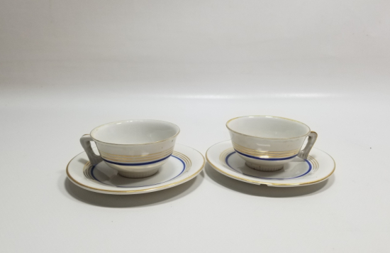 OSMANLI DÖNEMİ ÇİFT PORSELEN KAHVE TAKIMI