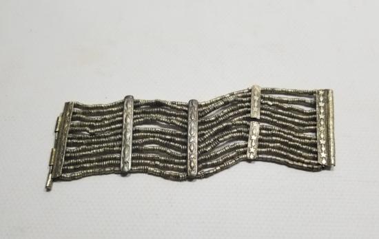 OSMANLI DÖNEMİ TAMAMI EL YAPIMI KABARTMA İŞÇİLİKLİ BİLEZİK - BİLEKLİK