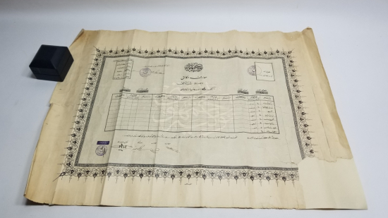 CUMHURİYET BAŞLARI OSMANLICA YAZILI ORTAOKUL DİPLOMASI