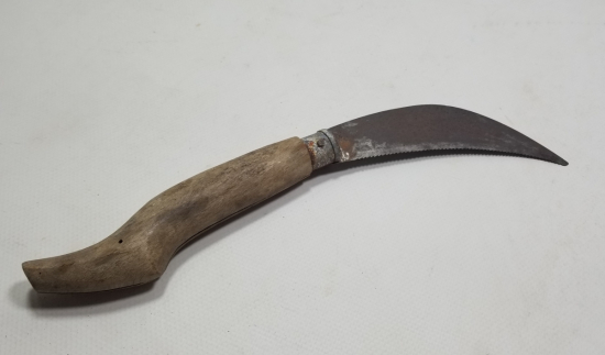 OSMANLI DÖNEMİ EL YAPIMI BURSA İŞİ BAĞ BIÇAĞI