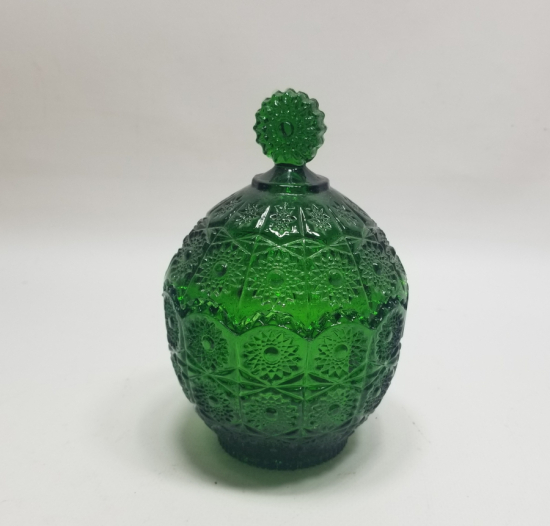 KABARTMA İŞÇİLİKLİ ANTİKA CAM MACUNLUK