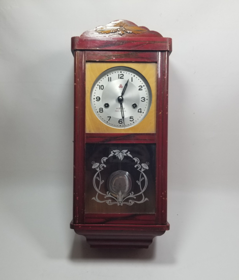 KURMALI ANTİKA DUVAR SAATİ