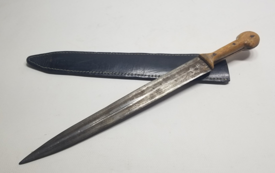 ÜZERİNDE YENİÇERİ ESNAF REMİZLERİ BULUNAN OSMANLI DÖNEMİ BÜYÜK BOY NADİR KAMA