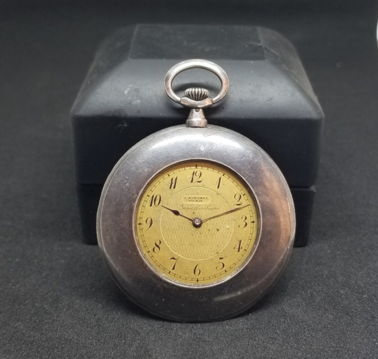 NADİR TİPTE GÜMÜŞ KASA ANTİKA CEP SAATİ