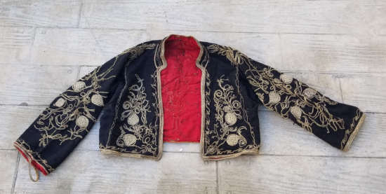 GÜMÜŞ SIRMA İŞÇİLİKLİ OSMANLI DÖNEMİ ÇUHA GELİN CEPKENİ