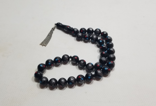 ÜZERİ İŞLEMELİ ANTİKA 33LÜ TESPİH