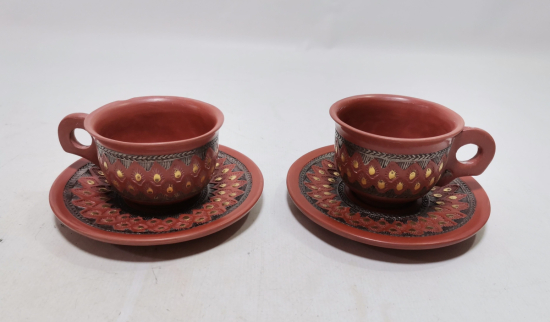 OSMANLI DÖNEMİ ÇOK NADİR USTA DAMGALI ÇİFT TOPHANE KAHVE FİNCANI