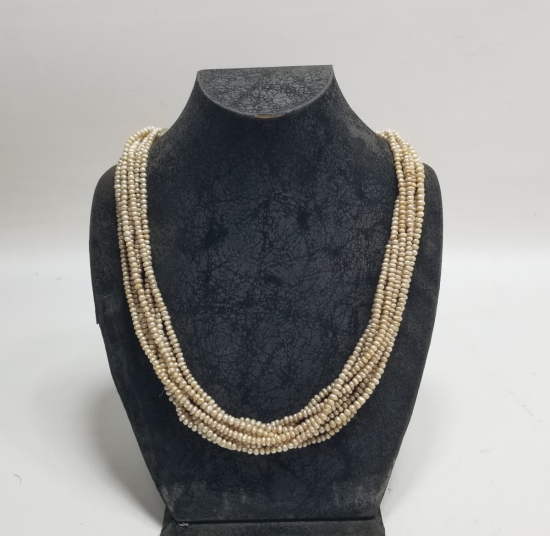 OSMANLI DÖNEMİ BÜYÜK BOY TAM TUR İNCİ GERDANLIK