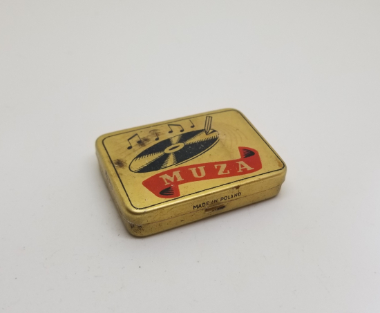 ANTİKA METAL GRAMAFON İĞNELERİ KUTUSU