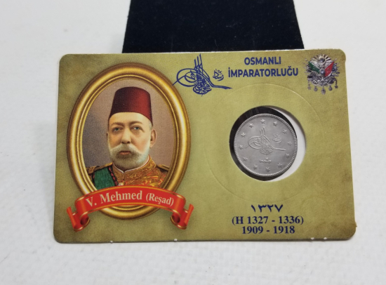 SULTAN MEHMET REŞAT HAN DÖNEMİ ÇİL KONDİSYONDA GÜMÜŞ 2 KURUŞ MECİDİYE